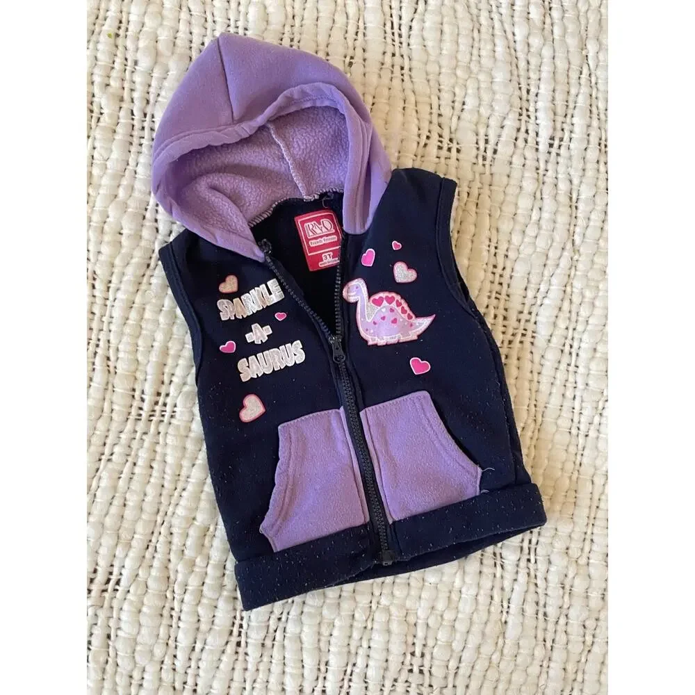 Kids 2 Piece Set Girls Outfit Size 3T Pants Vest